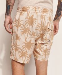 Bermuda-Masculina-de-Sarja-Birden-Coqueiros-com-Bolsos-e-Cordao-Bege-Claro-9970121-Bege_Claro_2
