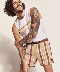 Short-Surf-Masculino-Birden-Deserto-Listrado-com-Bolsos-e-Elastico-Marrom-9970206-Marrom_4