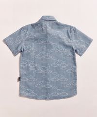 Camisa-Infantil-Birden-Tal-Pai-Tal-Filho-Nuvens-Manga-Curta-com-Bolso-Azul-Claro-9969476-Azul_Claro_2