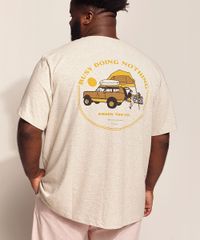 Camiseta-Masculina-Plus-Size-Birden-Acampamento-Manga-Curta-Gola-Careca-Bege-Claro-9970446-Bege_Claro_2