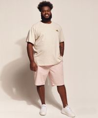 Camiseta-Masculina-Plus-Size-Birden-Acampamento-Manga-Curta-Gola-Careca-Bege-Claro-9970446-Bege_Claro_3