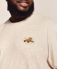Camiseta-Masculina-Plus-Size-Birden-Acampamento-Manga-Curta-Gola-Careca-Bege-Claro-9970446-Bege_Claro_5
