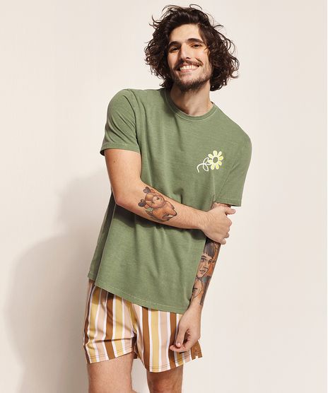 Camiseta-Masculina-Birden--Desert-Rules--Manga-Curta-Gola-Careca-Verde-Militar-9970424-Verde_Militar_1