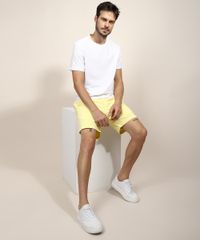 Bermuda-Masculina-de-Sarja-Birden-com-Bolsos-e-Cordao-Amarela-9971328-Amarelo_6