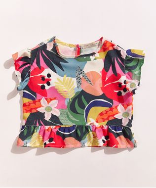 Blusa-Infantil-Feline-Estampada-Tropical-com-Babado-na-Manga-Multicor-9965496-Multicor_1