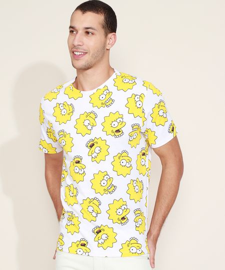 Camiseta-Masculina-Estampada-Lisa-Simpson-Manga-Curta-Gola-Careca-Branca-9961603-Branco_1 Camiseta-Masculina-Estampada-Lisa-Simpson-Manga-Curta-Gola-Careca-Branca-9961603-Branco_1