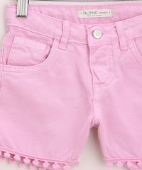 Short-de-Sarja-Infantil-com-Pompons-e-Bolsos-Rosa-9965936-Rosa_3