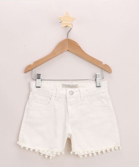 Short-de-Sarja-Infantil-com-Pompons-e-Bolsos-Branco-9965929-Branco_1