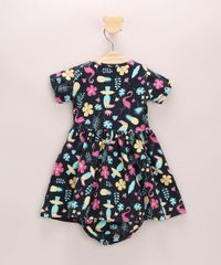 Vestido-Infantil-Estampado-Floral-e-Flamingos-Manga-Curta---Calcinha-Azul-Marinho-9976614-Azul_Marinho_2