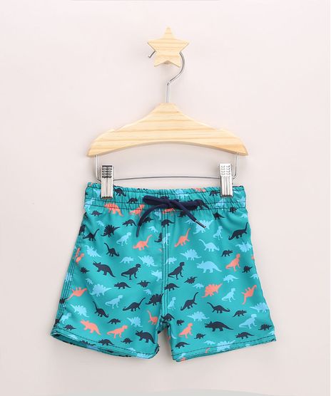 Bermuda-Surf-Infantil-Estampado-de-Dinossauros-Verde-9963187-Verde_1
