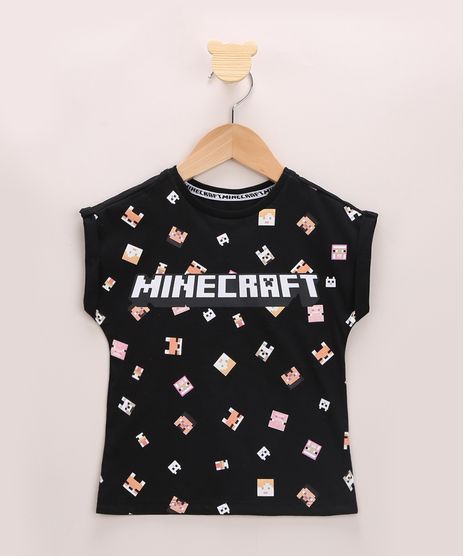 Blusa-Infantil-Estampada-Minecraft-Manga-Curta-Preta-9965201-Preto_1