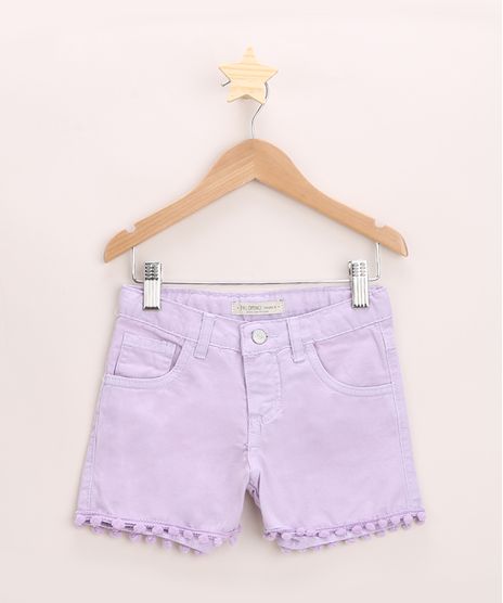 Short-de-Sarja-Infantil-com-Pompons-e-Bolsos-Lilas-9965938-Lilas_1