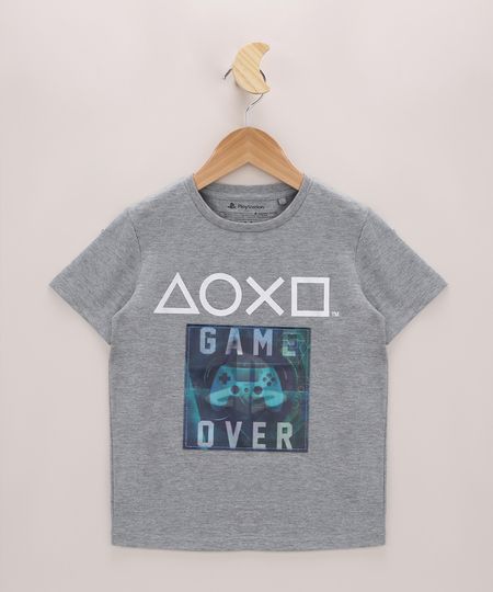Camiseta-Infantil-Playstation-Manga-Curta-Gola-Careca-Cinza-Mescla-Claro-9947541-Cinza_Mescla_Claro_1 Camiseta-Infantil-Playstation-Manga-Curta-Gola-Careca-Cinza-Mescla-Claro-9947541-Cinza_Mescla_Claro_1