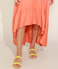 Vestido-Feminino-Longo-com-Babado-Manga-Bufante-Coral-9963625-Coral_5