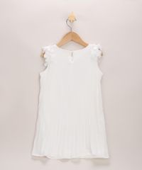 Vestido-Infantil-Plissado-com-Flores-Branco-9953835-Branco_2