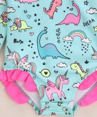 Maio-Infantil-Estampado-de-Unicornios-e-Dinossauros-Manga-Longa-Protecao-UV50--Azul-9964935-Azul_3