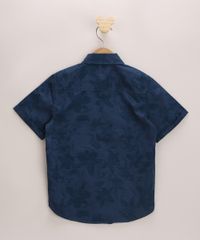 Camisa-Infantil-Estampada-de-Folhagens-Manga-Curta-Azul-Marinho-9545237-Azul_Marinho_2