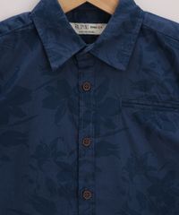 Camisa-Infantil-Estampada-de-Folhagens-Manga-Curta-Azul-Marinho-9545237-Azul_Marinho_3