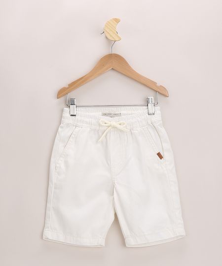 Bermuda-de-Sarja-Infantil-com-Bolsos-e-Cordao-Branca-9943494-Branco_1 Bermuda-de-Sarja-Infantil-com-Bolsos-e-Cordao-Branca-9943494-Branco_1