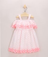 Vestido-Infantil-Estampado-Poa-Neon-com-Bordado-Branco-9953649-Branco_1