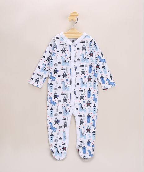 Macacao-Infantil-Estampado-de-Robos-e-Dinossauros--Manga-Longa-Branco-9957070-Branco_1