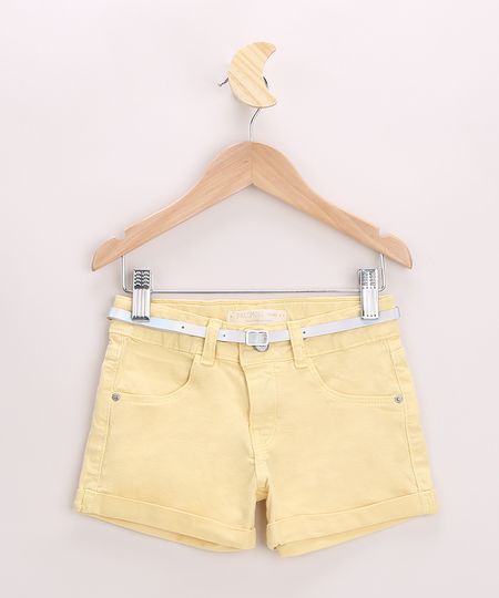 Short-de-Sarja-Infantil-com-Barra-Dobrado-e-Cinto-Amarelo-9967121-Amarelo_1