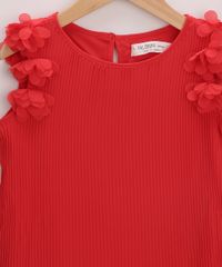 Vestido-Infantil-Plissado-com-Flores-Vermelho-9953833-Vermelho_3