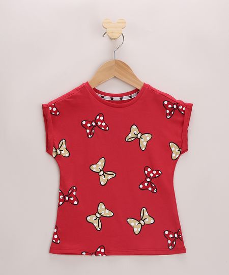 Blusa-Infantil-Estampada-de-Laco-da-Minnie-Mouse-Manga-Curta-Vermelha-9965199-Vermelho_1