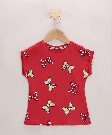 Blusa-Infantil-Estampada-de-Laco-da-Minnie-Mouse-Manga-Curta-Vermelha-9965199-Vermelho_1
