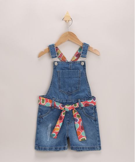 Jardineira-Jeans-Infantil-com-Faixa-para-Amarrar-Azul-Medio-9966247-Azul_Medio_1