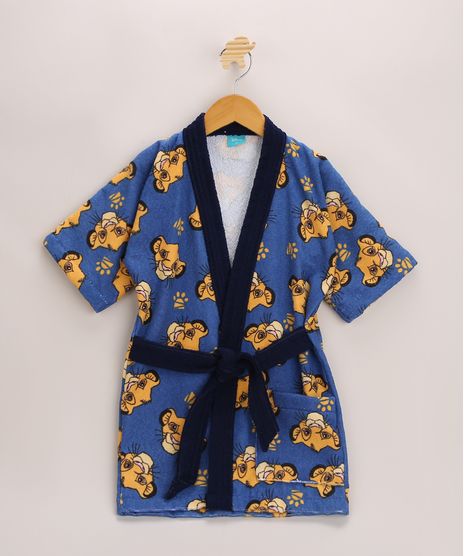 Roupao-Infantil-Estampado-de-Simba-O-Rei-Leao-Manga-Curta--Azul-Marinho-9967770-Azul_Marinho_1