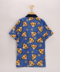 Roupao-Infantil-Estampado-de-Simba-O-Rei-Leao-Manga-Curta--Azul-Marinho-9967770-Azul_Marinho_2
