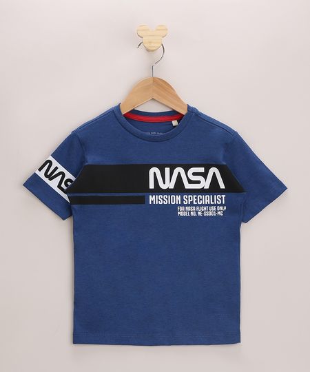 Camiseta-Infantil-NASA-Manga-Curta-Azul-9968340-Azul_1 Camiseta-Infantil-NASA-Manga-Curta-Azul-9968340-Azul_1
