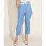 Calca-Jeans-Feminina-Clochard-Cintura-Alta-com-Cordao-para-Amarracao-Azul-Medio-9971160-Azul_Medio_1