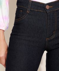 Calca-Jeans-Feminina-Sawary-Super-Skinny-Cintura-Alta-com-Bolsos-Azul-Escuro-9980103-Azul_Escuro_5
