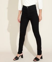 Calca-de-Sarja-Feminina-Sawary-Super-Skinny-Cintura-Alta-com-Bolsos-Preta-9980104-Preto_4