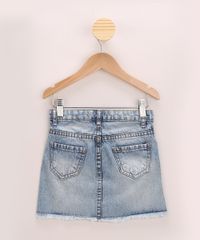 Saia-Jeans-Infantil-Feline-com-Bordado-Barra-Desfiada-Azul-Medio-9972334-Azul_Medio_2