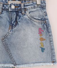 Saia-Jeans-Infantil-Feline-com-Bordado-Barra-Desfiada-Azul-Medio-9972334-Azul_Medio_4