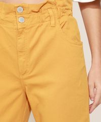 Calca-de-Sarja-Feminina-Jogger-Cintura-Super-Alta-com-Bolsos-Kaki-9968174-Kaki_6