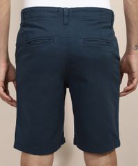Bermuda-de-Sarja-Masculina-Slim-com-Bolsos-Azul-Marinho-8804139-Azul_Marinho_2