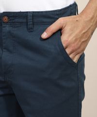 Bermuda-de-Sarja-Masculina-Slim-com-Bolsos-Azul-Marinho-8804139-Azul_Marinho_6