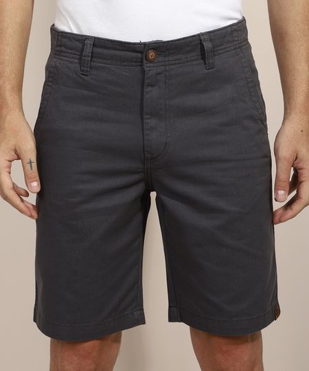 Bermuda-de-Sarja-Masculina-Reta-com-Bolsos-Chumbo-9635301-Chumbo_1 Bermuda-de-Sarja-Masculina-Reta-com-Bolsos-Chumbo-9635301-Chumbo_1