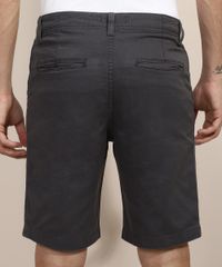 Bermuda-de-Sarja-Masculina-Reta-com-Bolsos-Chumbo-9635301-Chumbo_2