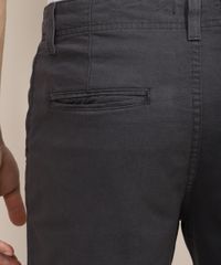 Bermuda-de-Sarja-Masculina-Reta-com-Bolsos-Chumbo-9635301-Chumbo_4