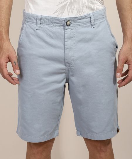 Bermuda-de-Sarja-Masculina-Reta-Chino-Cinza-Claro-9930322-Cinza_Claro_1