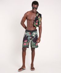 Bermuda-Surf-Masculina-Blueman-Estampada-Folhagem-Tropical--Preta-9702378-Preto_3