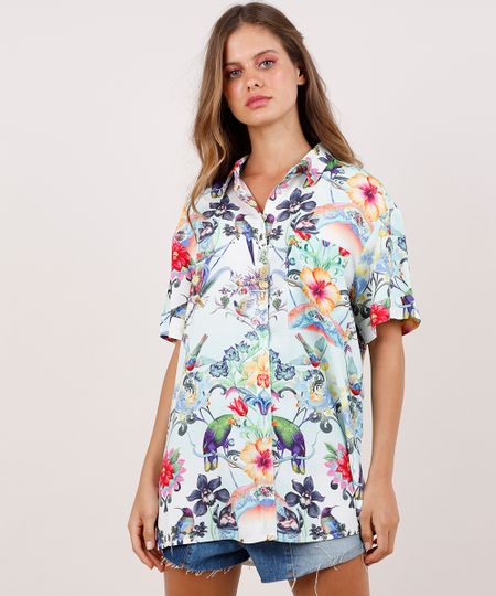 Camisa-Feminina-Blueman-Tradicional-Estampada-Melodia-Manga-Curta-Verde-Agua-9679062-Verde_Agua_1