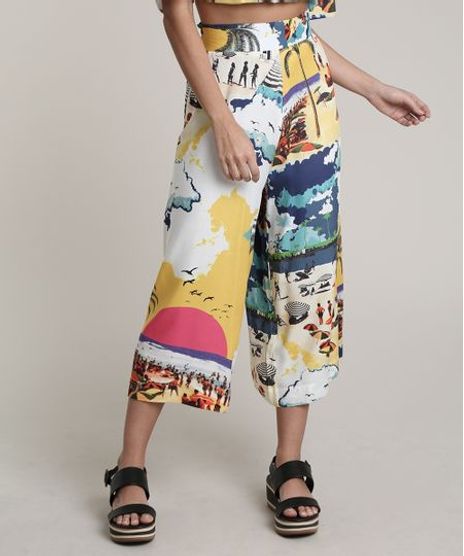 Calca-Feminina-Salinas-Pantacourt-Estampada-Praiana-Amarela-9679213-Amarelo_1