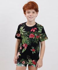 Camiseta-Infantil-Blueman-Tal-Pai-Tal-Filho-Estampada-Tropical-Manga-Curta-Gola-Careca-Preta-9719640-Preto_1