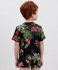 Camiseta-Infantil-Blueman-Tal-Pai-Tal-Filho-Estampada-Tropical-Manga-Curta-Gola-Careca-Preta-9719640-Preto_4